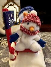 2001 Christmas International Singing Animated Singing IMusic Snowman Rare picture