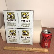 Falstaff BEER CAN Unrolled Flat SHEET Vintage Sign Vintage 8 X 10 Inches NOS picture