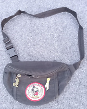 VINTAGE Walt Disney World Fanny Pack Mickey Mouse Zip 3 Pocket Embroidered picture