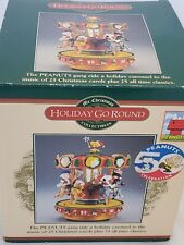 1998 Mr Christmas Peanuts Holiday Go Round Musical Carousel in Box picture