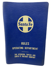 Vintage Santa Fe Railroad Atchison Topeka Rules Operating Department Book 1975 picture