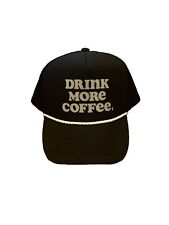 Dutch Bros Black “Drink More Coffee” Trucker Hat picture