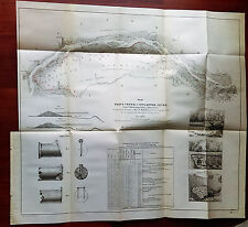 1902 Map Diagram of Flint Creek to Iowa River Levee Major Townsend picture