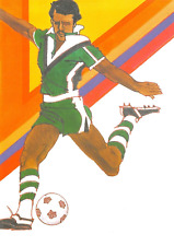 SUMMER OLYMPICS 1984 LOS ANGLES SOCCER Postcard 6486c picture
