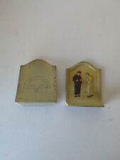 Vintage Cast Iron The Angelus Call To Prayer Bookends 1928 picture