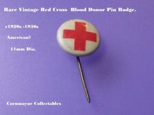 Rare Vintage Red Cross Blood Donor Pin Badge.c1920s-30s 11mm.AH9904. picture