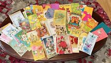(115)Vintage 70’s  Birthday , Easter ,Fathers Day , All Used Great For Crafting picture