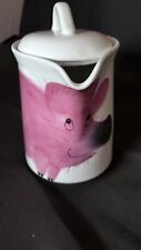 Helena Tilk Pig Estonia Pitcher Creamer Hand painted New With Tags 6