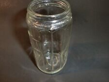 VTG Hoosier Cabinet Spice Jar Salt /Pepper w Aluminum Lid 12 Paneled Sides picture
