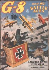  G-8 And His Battle Aces 1937 January. Stahlemaske cover & 1st app.   Pulp picture