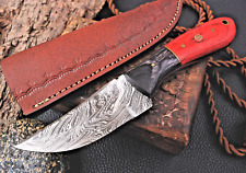 HandMade Bushcraft Damascus Hunting Knife - Hand Forged Damascus Steel SR-49 picture