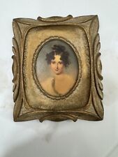 Vintage Ornate Framed Cameo Portrait Syroco Frame Print picture