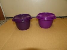 Tupperware Classic 20oz Servalier Bowls SHADES OF PURPLE SET OF 2 NEW~ picture
