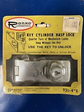 Ronko international key cylinder hasp lock 93s-4