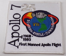 NASA Space Shuttle Apollo 7 1968-1993 First Manned Flight 25 Years Patch 4