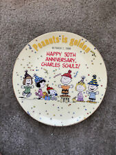 Peanuts Gang Anniversary Collector's Plate Charlie Brown Snoopy picture