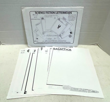 22 Authentic SCIENCE FICTION LETTERHEADS Original Envelope Miller Design 1986 picture