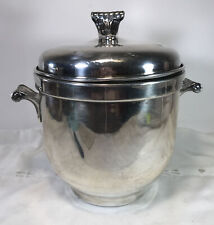 Vintage W & S Blackington Fine Silver Plate Ice Bucket 408 with Pyrex Liner picture