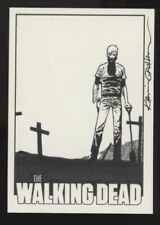 AMC WALKING DEAD SKETCH CARD BY ARTIST KEVIN Graham 1/1 Artist Rick Grave A9 picture