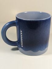 Starbucks 2022 Fall Blue Periwinkle Drip Ombre Ceramic Coffee Tea Mug 14 oz Used picture