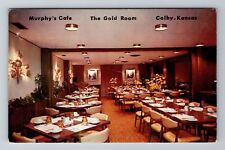 Colby KS-Kansas, Murphy's Café, Dining, Antique Vintage Souvenir Postcard picture