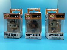 Funko Pop Pocket Keychains Dwight Schute, Darryl Philbin and Kevin Malone picture