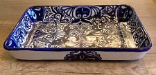 Talavera Mexican Pottery 13x9 Baking Dish Blue picture
