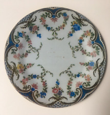 Floral Metal Tin Decorative Plate The Wallace Collection London 10.25
