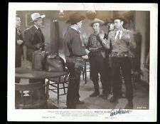 Eddie Dean signed 8x10 photograph Western Actor vintage still picture