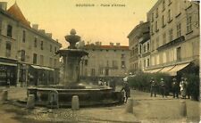 France Bourgoin - Place d'Armes 1909 cover on postcard picture
