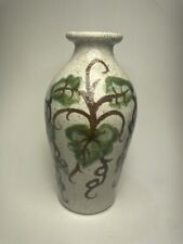 Art Studio Grape Vine Bud Flower Vase Signed Hand Made picture