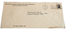 JULY 1965 WELLSVILLE ADDISON & GALETON RAILROAD USED COMPANY ENVELOPE picture