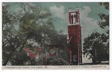 New Castle,  Maine, Vintage Postcard View of The Congregational Church picture