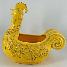 Home Essentials La Dolce Vita Collection Ceramic yellow country rooster planter picture