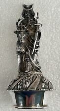 Antique Figural Solid Silver Bottle Stopper picture