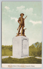 Vtg Post Card Minute Men's Monument, Concord, Mass. F311 picture