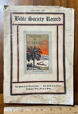Vintage January 1929 Bible Society Record Journal Magazine Gospel St Mark China picture