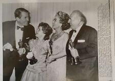 JOAN CRAWFORD + GREGORY PECK OSCAR WINNERS VINTAGE 1963 ORIGINAL PHOTO picture