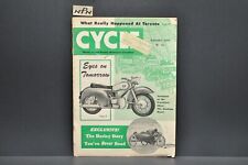 Vtg Cycle Motorcycle Magazine January 1954 Zundapp Boxer Harley Davidson *AS IS picture