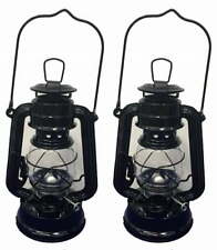 2 - 8 Inch Black Hurricane Kerosene Oil Lantern Hanging Light / Lamp picture