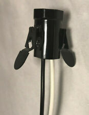 New Candelabra Base Keyless Lamp Socket w/ Spring Clips, 24