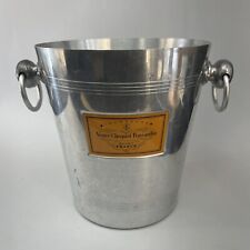 VEUVE CLICQUOT PONSARDIN Vintage Aluminum Champagne Ice Bucket Made Italy Ad￼ picture