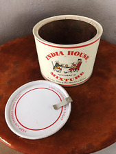 Vintage INDIA HOUSE Tobacco Can Tin Louisville, KY Vintage Advertising EMPTY picture