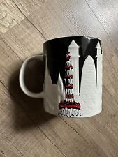 NWT Starbucks Barcelona Relief Black White Ceramic Mug 16oz  picture