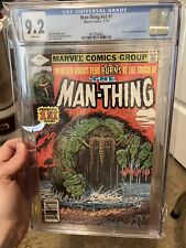 Man-Thing v2 #1 CGC 9.2 Origin Retold Marvel Comics 1979 (small Chip In Case) picture
