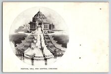Postcard Festival Hall & Central Cascades - St Louis Worlds Fair 1904 - Advertis picture