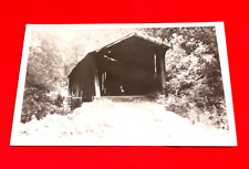 c1950s RPPC Covered Bridge PAINT ROCK CREEK-WINONA BRIDGE Tennessee POST CARD picture