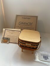 Longaberger 2002-2003 Collectors Club Mini Edition Cake Basket Combo NIB Rare picture