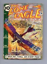 Lone Eagle Pulp Jul 1934 Vol. 4 #1 VG picture