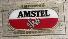 Vintage Imported Amstel Light Beer Sign 